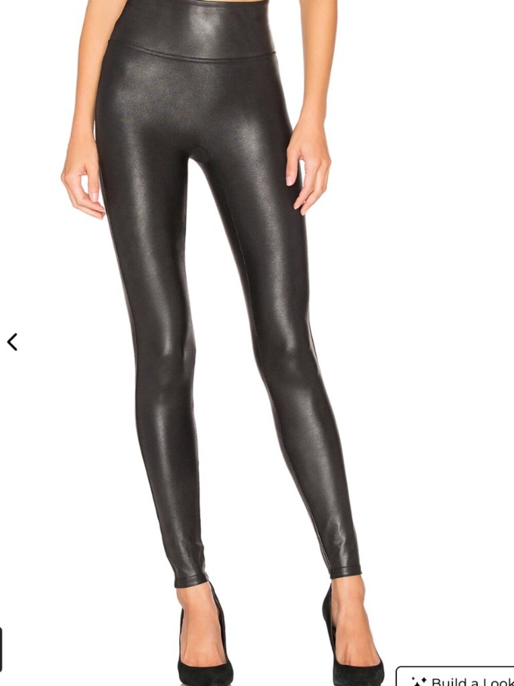 SPANX Faux Leather Leggings - Black (Size XS)
